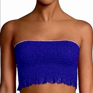 Callie Blue Free People Lace Bandeau Top